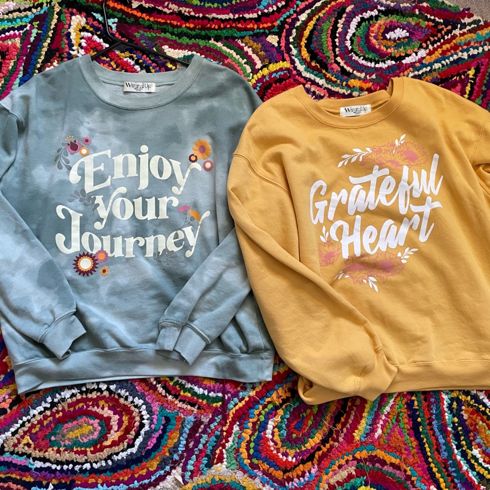 Two sweatshirts juniors large